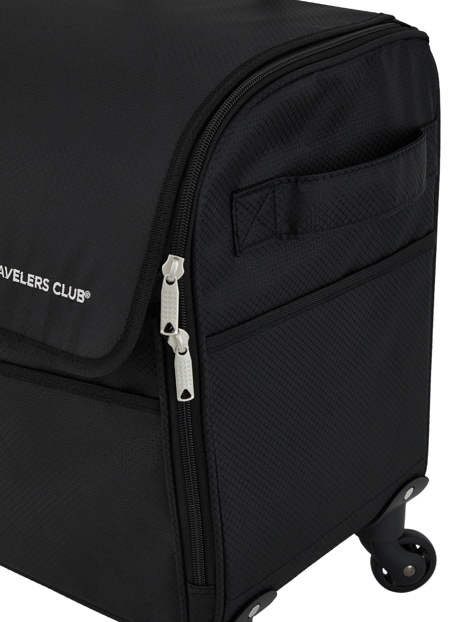 Travelers Club 17-inch Travel Rolling 4-Wheel Sewing Machine Bag, Black
