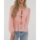 thumbnail image 3 of Camisa PRETTYGARDEN Babydoll Peplum con Lazo Manga Larga XXL, 3 of 8