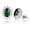 Green, variant on Kate Sterling Silver Purple Clear CZ Stud Earrings Womens Ginger Lyne Collection
