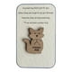 thumbnail image 2 of Regalo de Recuerdo de Bolsillo de Madera, Letrero de Abedul Hecho a Mano, Tamaño Pequeño (10 X 6 Cm), Diseños de Zorro y Búho, Ideal para El Día de La Madre y El Día Del Padre, Incluye Tarjeta., 2 of 3