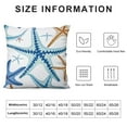 thumbnail image 5 of COMIO  Pillow Cover Blue Ocean Starfish Seamless Pattern,Decorative Pillowcase for Sofa/Couch/Bedroom/Living, 5 of 5