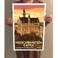 thumbnail image 4 of Neuschwanstein Castle Vintage Travel Poster / Postcard WPA Style Retro Bavaria Germany, 4 of 4