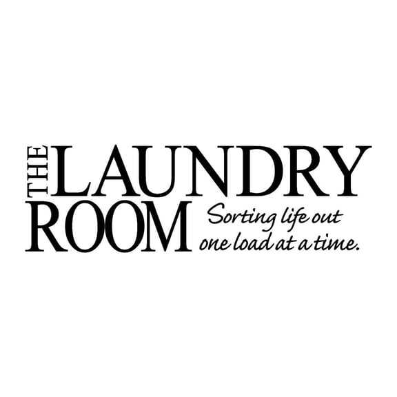 Wovilon The Laundry Room Vinyl Decal Art Wall Sticker Diy Home Room Decor Home Decor Wall Stickers & Murals Wall Stickers for Bedroom, Living Room