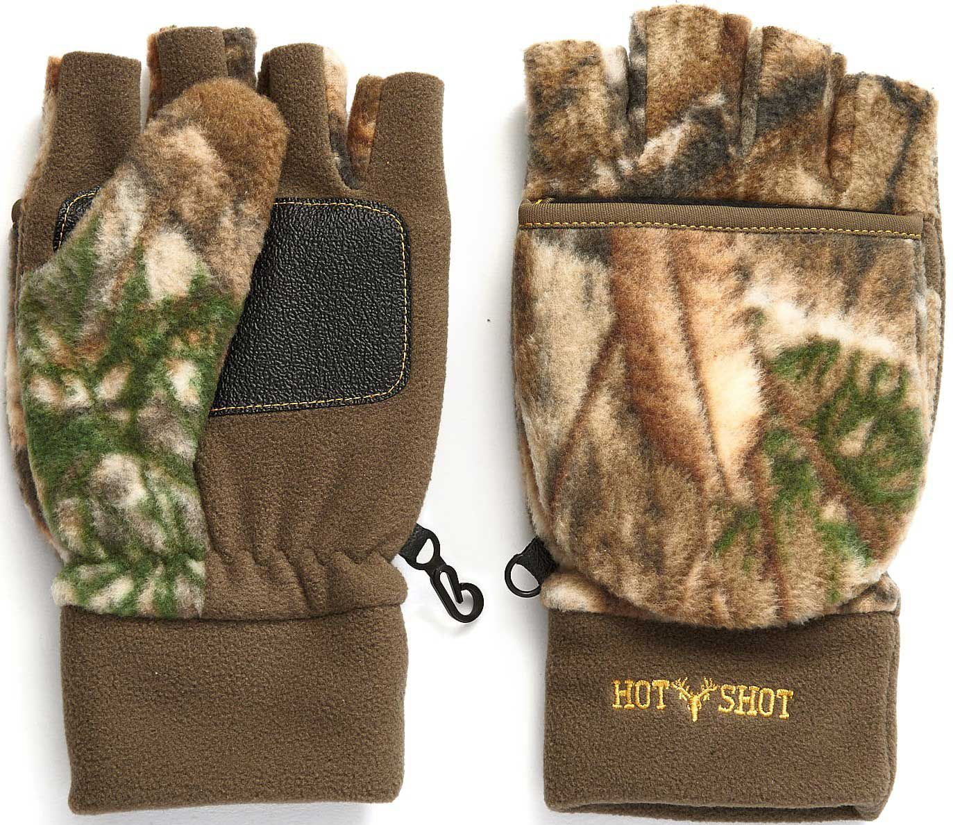 Photo 1 of Hot Shot Men's Fleece Pop Top Mittens---DOES HAVE SOME GRASS ON THE ITEM 