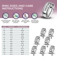 thumbnail image 5 of Mom Spinner Anxiety Rings for Men Women 925 Sterling Silver Boho Jewelry Wedding Band Stress Relief Birthday Christmas Gifts Size 10 Women, 5 of 10