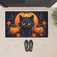 thumbnail image 3 of Washable Halloween Door Mat Indoor, for House Porch Front Door Decoration 19.7" X 31.5", Black Cat Multifunctional Entryway Door Mats Pumpkin Wear-Resistant Welcome Door Mats, 3 of 5
