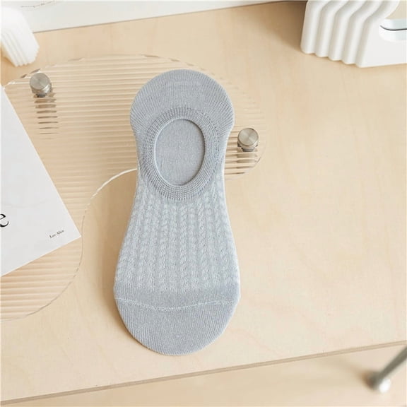 suxuMhao Socks, 10 Pairs One Size Mesh No-Show Socks, crew socks, ankle/Footie/Low-Cut Liner Socks, Summer Thin, With Silicone, Gray, Breathable Ultra Low Cut Liner Socks