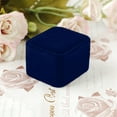 thumbnail image 3 of Visland 4 Pack Ring Boxes, Square Velvet Ring Earrings Gift Display Boxes 8 Colors, 3 of 8