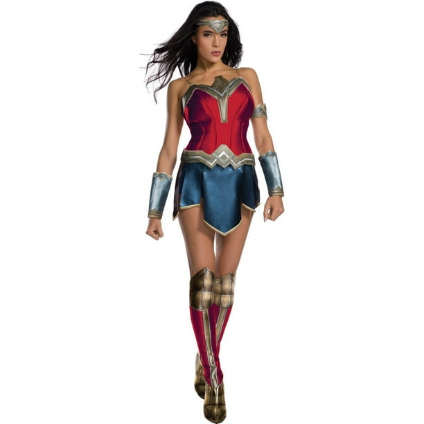 Costume d'Adulte de la Ligue de Justice Wonder Woman, X-Small