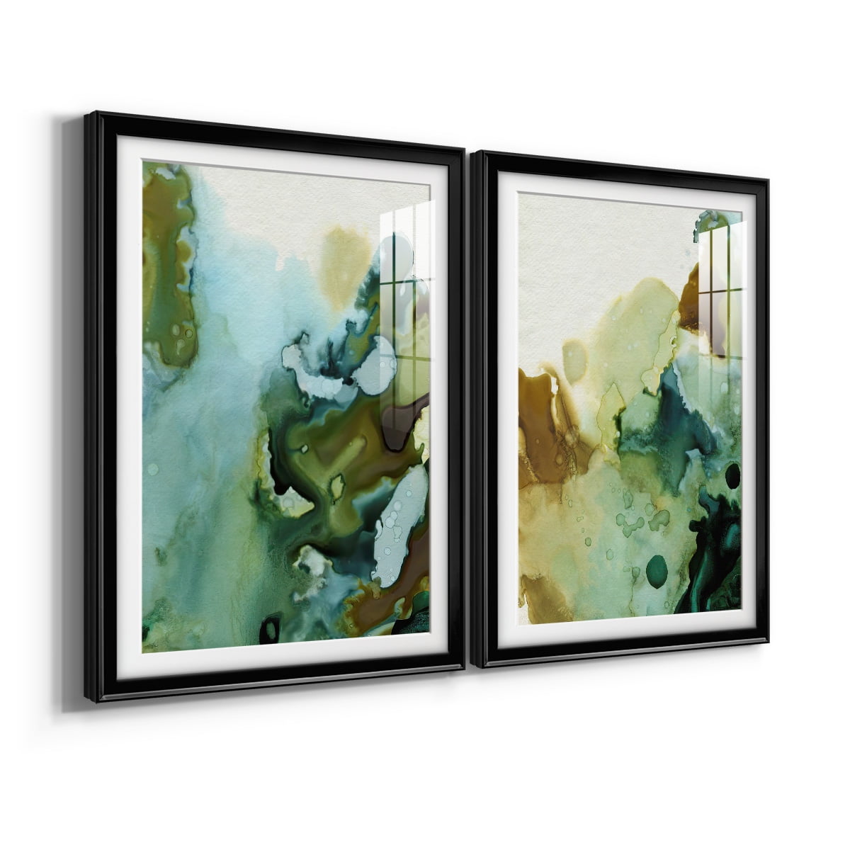 Wexford Home Water and Earth I Premium Framed Print, 18.5" x 24.5" - Ready to Hang, Black (Set of 2)