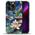 thumbnail image 3 of FKBRCL4U Compatible with iPhone 13 Pro Glossy Case, Stained Glass Lotus Flowers Leaves Pattern for Girl Full Body Design Soft Silicone Drop Shock Scratch Protection for iPhone 13 Pro, 3 of 7