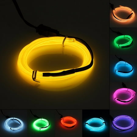 Coors Neon Lights - Flash Flexible LED Neon Light 3 Colors On Clearance 1M Glow El Wire Strip Tube Wire Rope Kit For Wedding Party Christmas Decorative