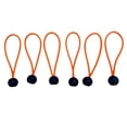 thumbnail image 2 of Cordón de Bo Elástica Pesada de 6 Pieza de Lona para Tienda Tope Naranja 4 pulgadas Macarena Pelota Bungee, 2 of 8