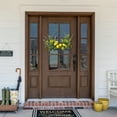 thumbnail image 2 of Northlight Lemon and Daisy Springtime Half Wreath - 22" - Yellow, 2 of 6