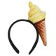 thumbnail image 1 of Diadema de helado, adorno para el cabello con forma de cono de helado, accesorio para adultos, 1 of 7