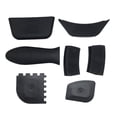thumbnail image 2 of Funda de silicona antideslizante para asas calientes, para horno, ollas y sartenes 7 piezas negro, 2 of 9