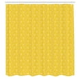 thumbnail image 2 of Ambesonne Tulip Shower Curtain, Yellow Monochrome Flowers, 69"Wx70"L, Mustard White, 2 of 4