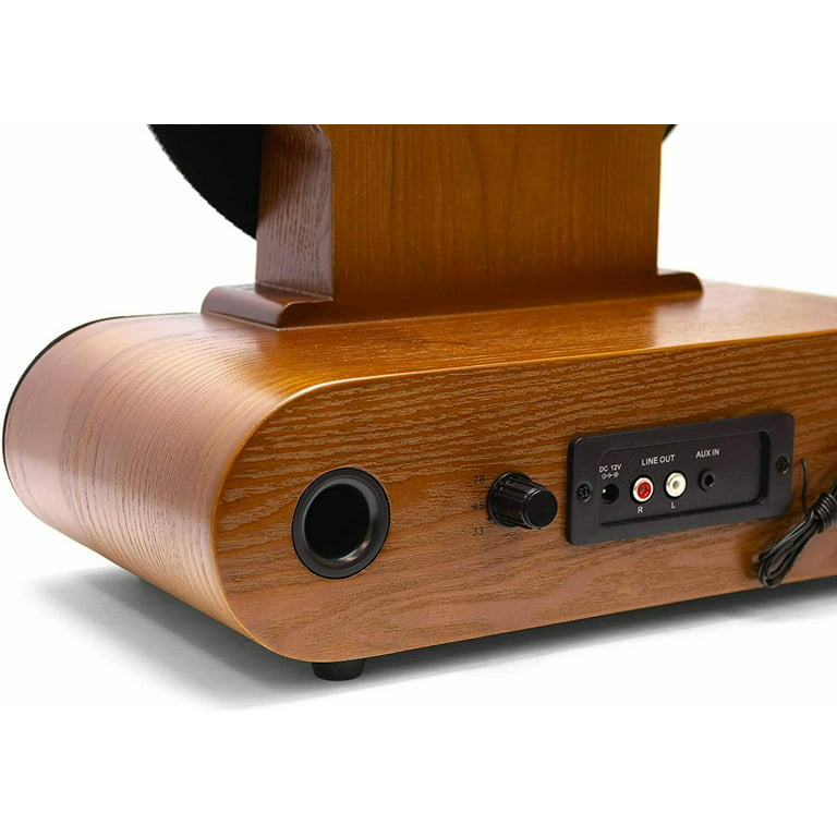 Fuse Vintage Retro Bluetooth AM/FM Radio Speaker Handcrafted Wood Exterior