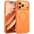 thumbnail image 1 of Funda para iPhone 17 Pro Max Naranja, Compatible con MagSafe, Protección contra Caídas, Carcasa Magnética Translúcida Mate con Protección de Cámara 6.9", 1 of 6