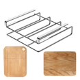 thumbnail image 4 of Hyasfey Chopping Board Rack Under-Cabinet Cutting Board Holder Strong Load-bearing Heavy-Duty Cutting Board Hanging Rack, 4 of 8