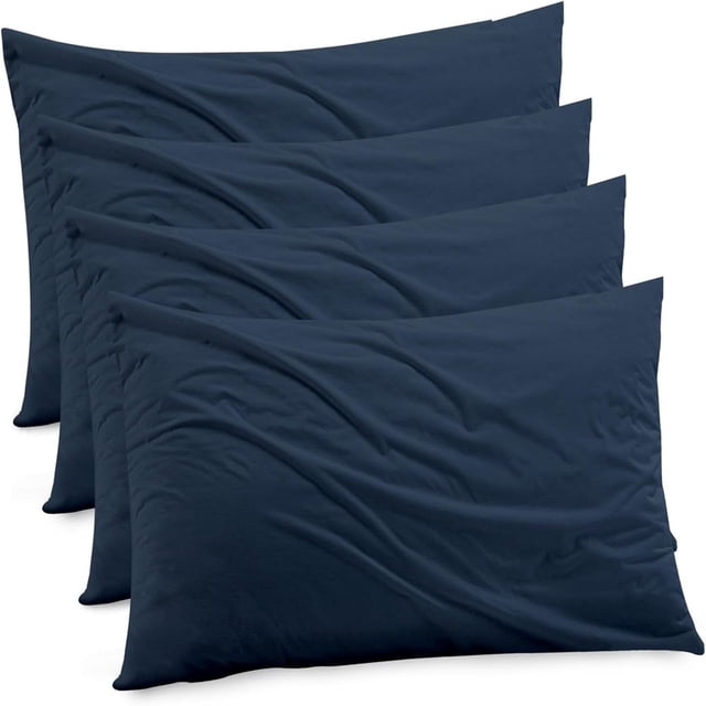 SUTENGDA GOGREEN Bamboo Waterproof Pillow Protector Breathable Pillow Cover Cooling Pillow Case Protector with Zipper Super Soft Pillow Case Cover with Zipper (4 Packs Standard 20”x26