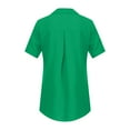 thumbnail image 5 of Fesfesfes Women Plus Size Activewear for Women's Summer Casual Solid Short Sleeve Top Short Sleeve Tops/Shirt Womens Shirts 16(XXXXL), 5 of 5