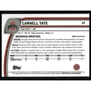 2024 Bowman University Chrome Football Card #39 Carnell Tate Teal Lava Refractor Ohio State Buckeyes