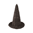 thumbnail image 2 of sruoe Halloween Woven Witch Hat Figurine, Rustic Wicker Style Tabletop Ornament, Gothic Fall Accent Decor, Halloween Home Decoration, Halloween Party Decor for Mantel，Coffee Table，Entryway, 2 of 7