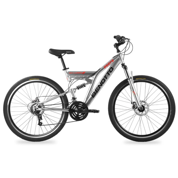 Bicicleta BENOTTO Montaña DS-275 R27.5 21V. Hombre Sunrace Frenos Doble Disco Mecanico Aluminio/Acero Plata Talla:UN