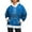 Blue, variant on Women's Christmas Casual Fleece-Lined Hoodie with Long Sleeves and Pockets Sweatshirt Top for Holiday Comfort