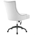 thumbnail image 5 of Pemberly Row Tufted Back Modern Faux Leather Swivel Office Chair in White/Black, 5 of 8