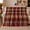Fireplace Plaid, variant on Classic Tartan Plaid Autumn Harvest Living Room, Cozy Artistic Scene, Warm Flannel Blanket for Home Library and Reading Nook, Art Lovers Thanksgiving Gift, Artistic Home Decor