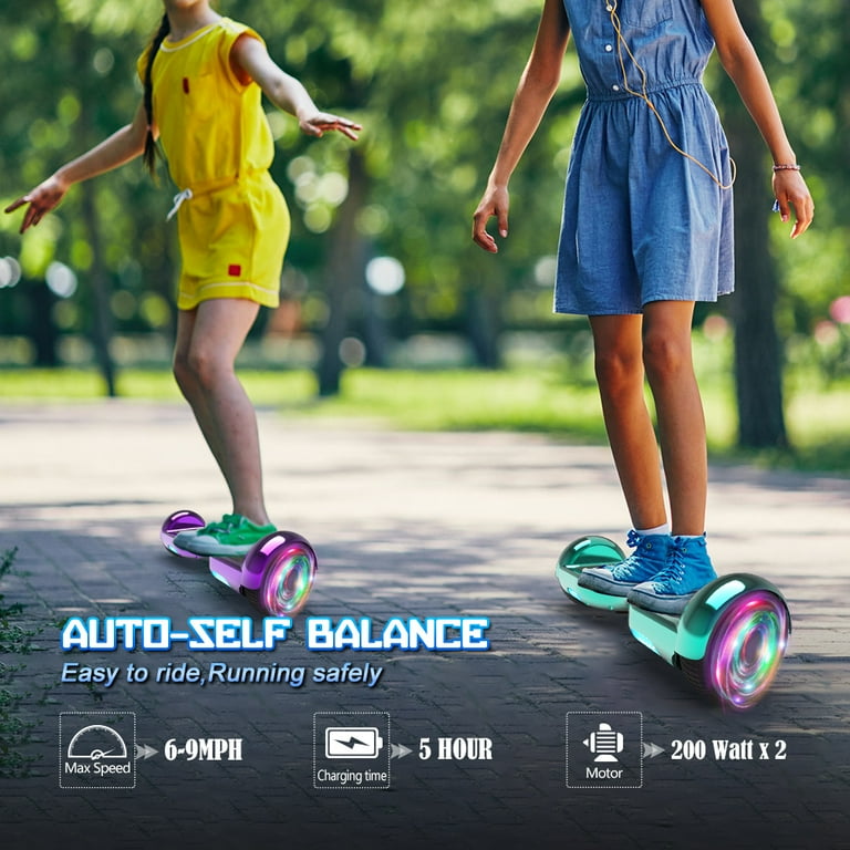 Bluetooth Hoverboard with Music, Kids Spider & Chrome Self