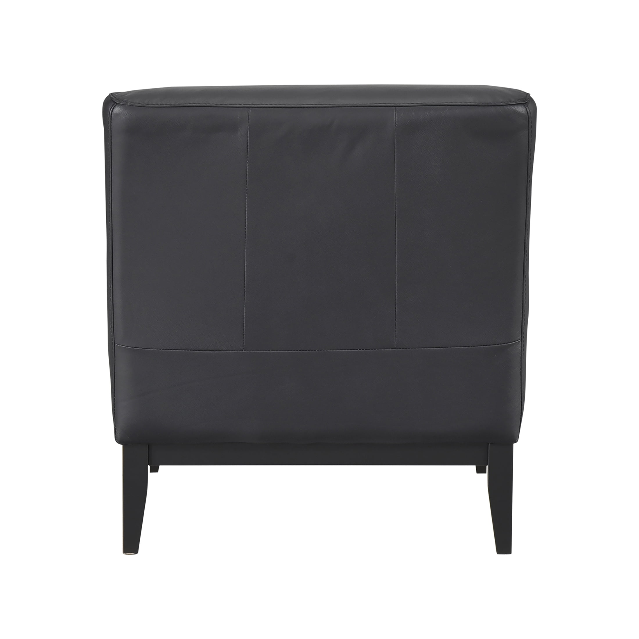 OakvillePark Mossmere Leather Accent Chair, Black