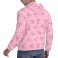 thumbnail image 6 of Daiia Pink Bows for Men's Fashion Hoodies & Sweatshirts with Kangaroo Pocket Hooded Sweatshirt Breathable & Moisture Wicking-Large, 6 of 7