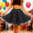 thumbnail image 2 of Women Dresses GreyTutu Skirts Tulle Skirt Fluffy Skirts Y2k Skirt, 2 of 8
