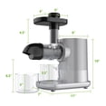 thumbnail image 2 of Gymax Horizontal Juicer Machine Cold Press Slow Masticating Juice Extractor Silver, 2 of 10