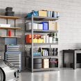 thumbnail image 3 of Alden Design 5-Shelf Boltless & Adjustable Steel Storage Shelf Unit, Light Gray, 3 of 11