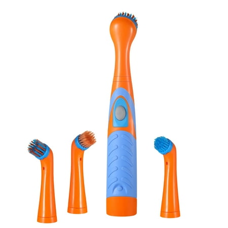 

Household Electric Cleaning Brush with Triple Brush Head Vibrating Cleaning Tool Bathroom Kitchen Tile Floor Wall Pot Automatic Scrubber