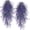 Purple, variant on MAMOWEAR Artificial Hanging Plants Faux Greenery Hanging Vines Outdoor Decorations UV Resistant Plastic Plants for Wall Wedding Party Décor(4PCS, Purple)