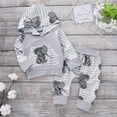 thumbnail image 4 of Spring Baby Girls Outfits Long Sleeve Elephant Printed Hoodie and Pants Set for Infant Newborn Toddler, 4 of 9