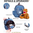 thumbnail image 4 of Mochila Naturally KIDS con diseño de dinosaurio para niños de 5 a 7 años con peluche, 4 of 7