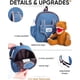 thumbnail image 4 of Mochila Naturally KIDS con diseño de dinosaurio para niños de 5 a 7 años con peluche, 4 of 7