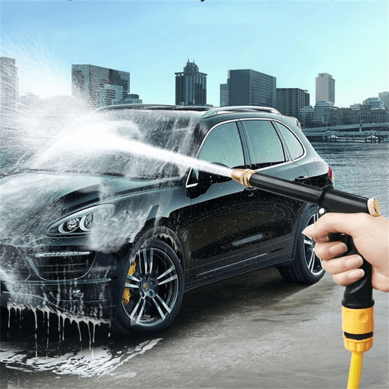High-pressure Water Spray Car Wash Spray Spray Hose Nozzle Portable  High-pressure Car Wash Nozzle Connector In Home Garden