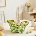 thumbnail image 5 of Wmkox8yii Handheld Plastic Woven Mini Basket,Boat-Shaped Easter Flower Basket with Bow for Party Favors Storage, 5 of 6