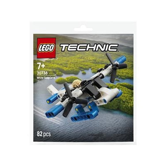 Technic White Seaplane paper bag