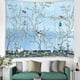 thumbnail image 5 of Tapiz de pared hippie, tapiz bohemio con flores y pájaros azules, decoración de pared, confiabilidad excepcional, 5 of 8