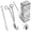 Silvery, variant on Candle Wick Trimmer, Candle Snuffer and Wick Dipper & Candle Accessory Set, 3 in 1 Candle Care Kit for Candle Lover