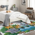 thumbnail image 3 of Elephant Giraffe Area Rug 6X8 Living Room, Cartoon Animal Rugs for Bedroom,Rug Decorations, Cute Cartoon Animal Carpets Fluffy Washable, Soft Ultra-Thin Non Shedding Non Slip Non Toxic Area Rug, 3 of 7