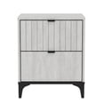 thumbnail image 2 of Zaffy 2-Drawer Dusty Grey Oak Nightstand (23"H X 18.9"W X 15.7"D) (Set Of 2), 2 of 7
